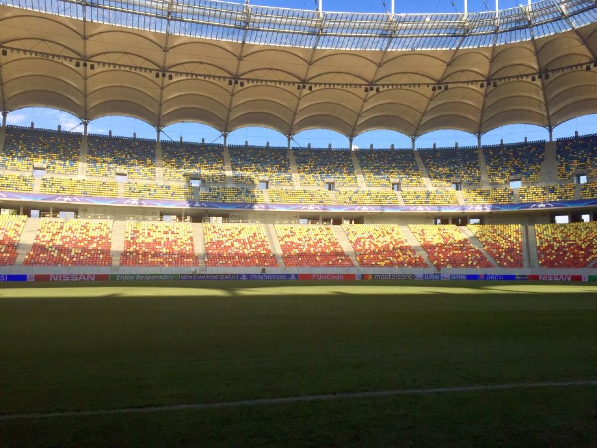 VIDEO + FOTO FCSB - Sporting // Sporting, nevoită să ia o măsură ciudată din cauza gazonului de pe Arena Naţională 