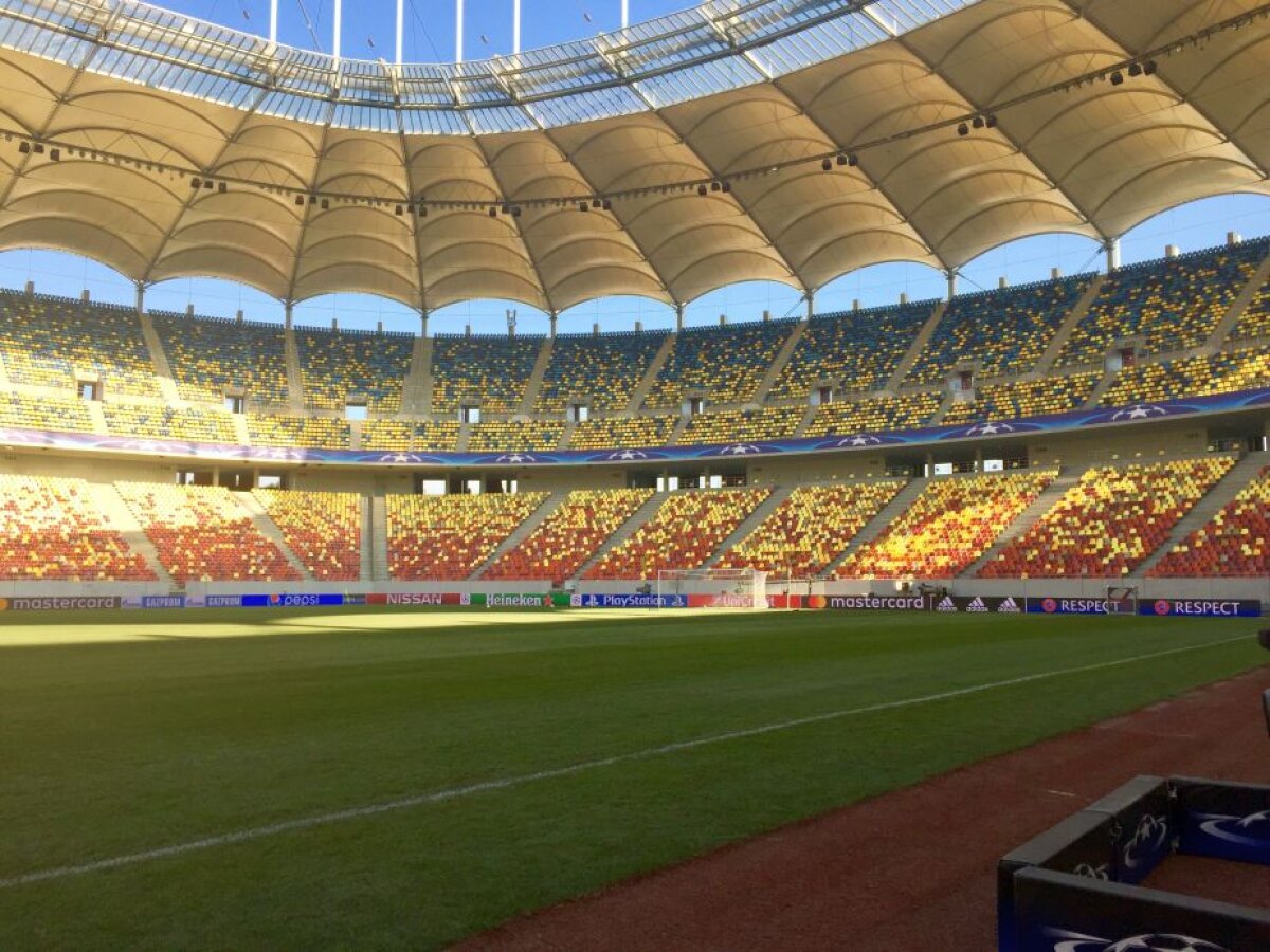 VIDEO + FOTO FCSB - Sporting // Sporting, nevoită să ia o măsură ciudată din cauza gazonului de pe Arena Naţională 