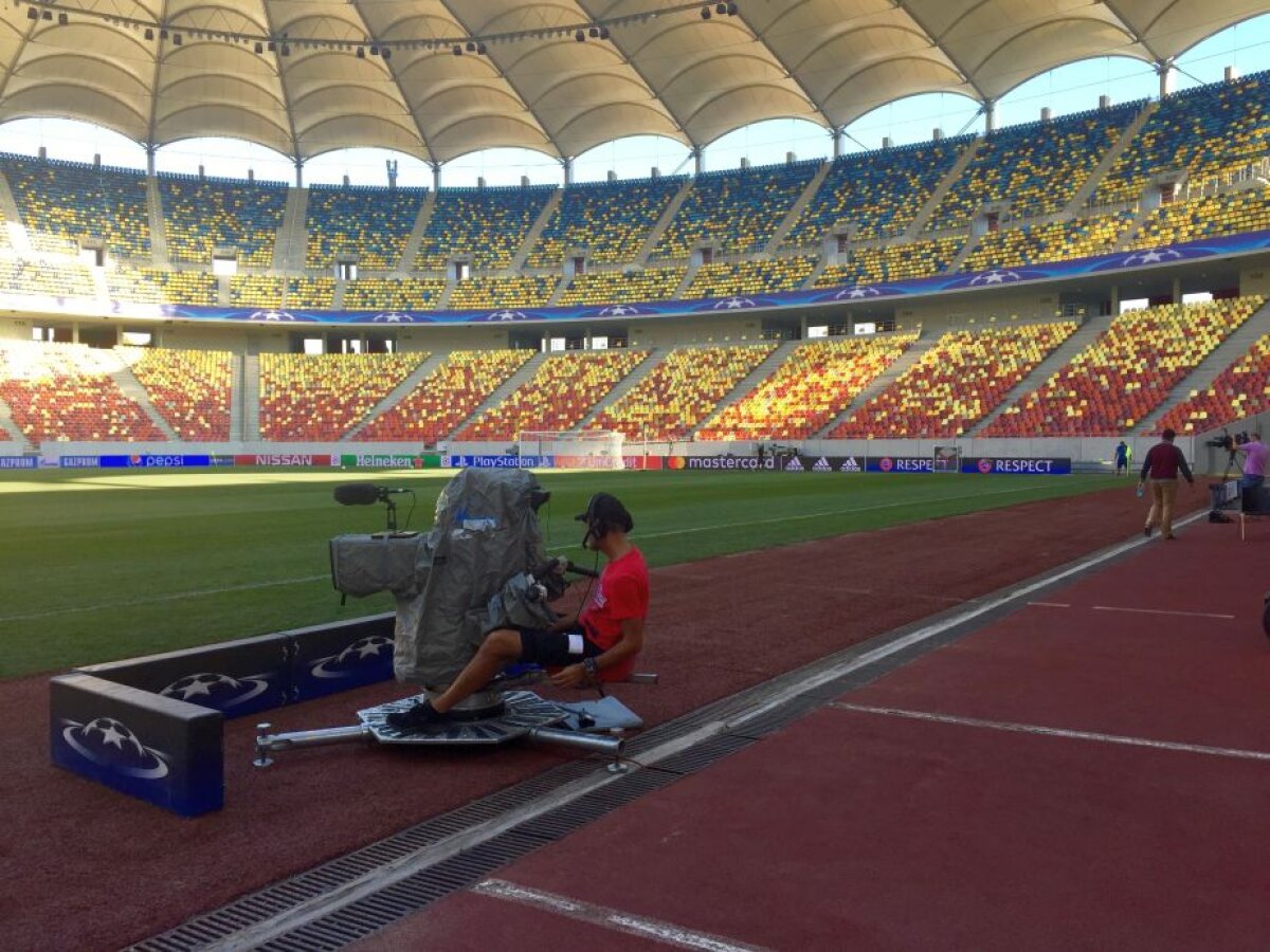 VIDEO + FOTO FCSB - Sporting // Sporting, nevoită să ia o măsură ciudată din cauza gazonului de pe Arena Naţională 