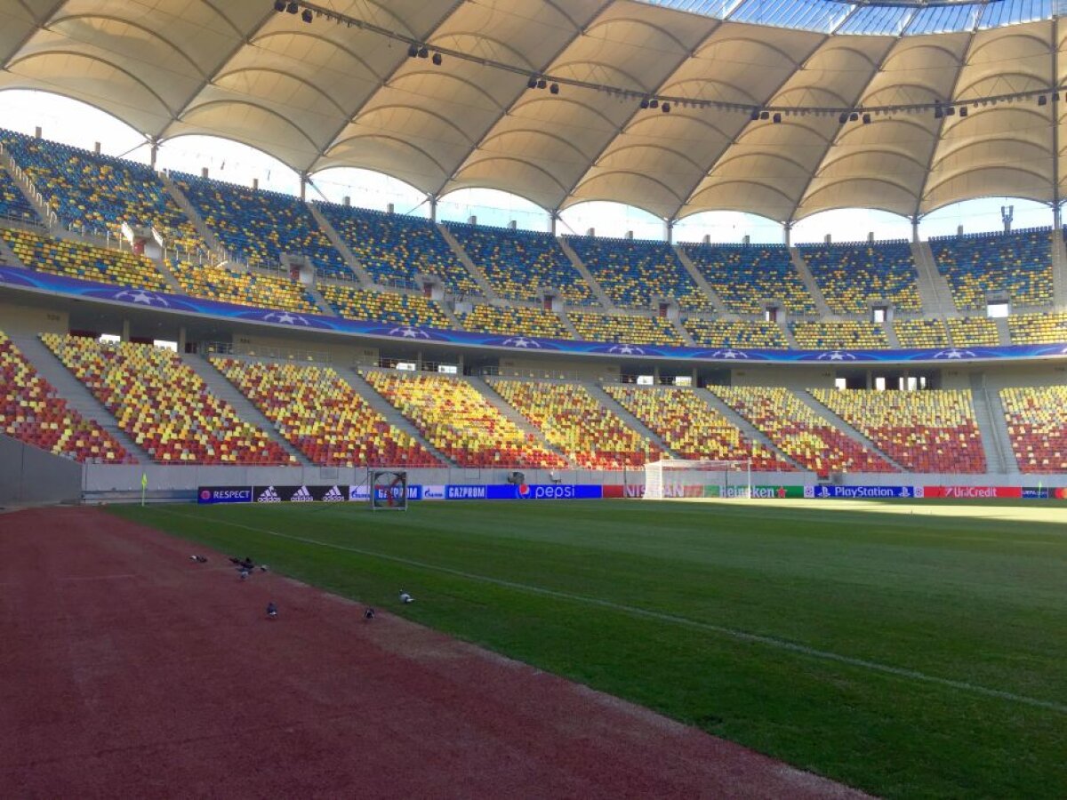 VIDEO + FOTO FCSB - Sporting // Sporting, nevoită să ia o măsură ciudată din cauza gazonului de pe Arena Naţională 