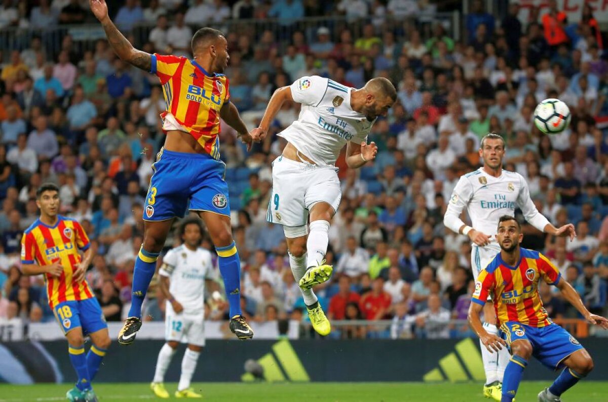 VIDEO+FOTO Primul pas greșit făcut de Real Madrid » Trupa lui Zidane a remizat cu Valencia, 2-2 + Lider neașteptat în La Liga