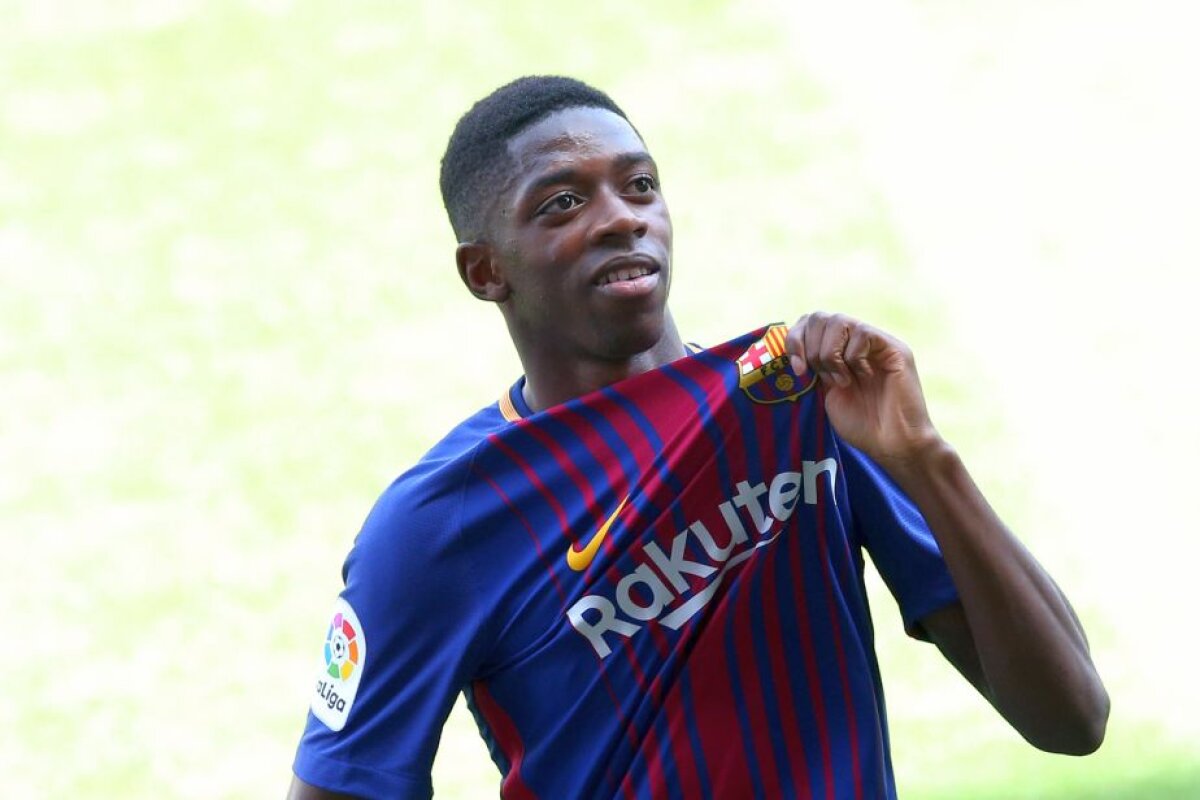 GALERIE FOTO » Ousmane Dembele, prezentat azi de Barcelona: "E un vis devenit realitate"