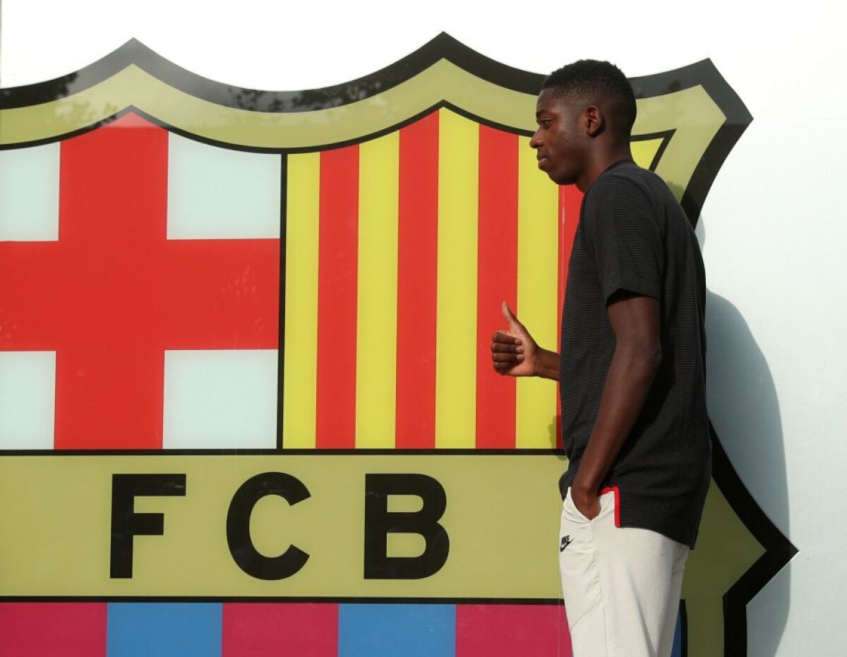 GALERIE FOTO » Ousmane Dembele, prezentat azi de Barcelona: "E un vis devenit realitate"