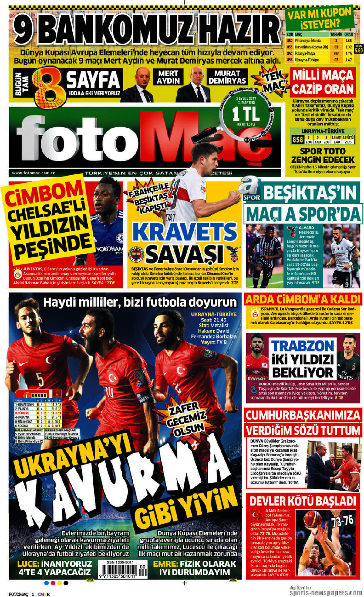 Ce scriu azi ziarele de sport din lume (2 septembrie 2017)