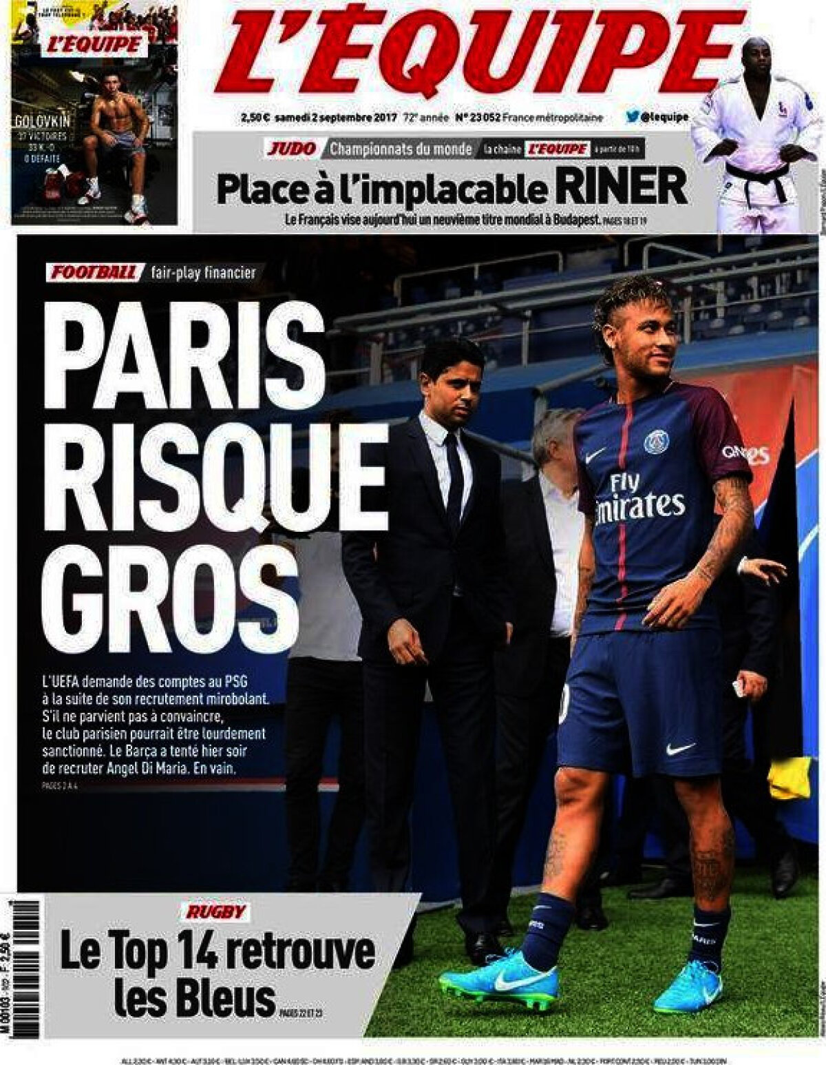 Ce scriu azi ziarele de sport din lume (2 septembrie 2017)