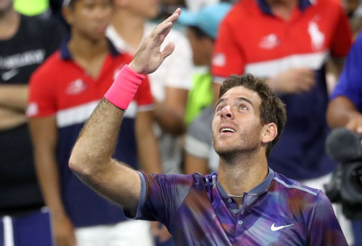 Juan Martin del Potro, IMPERIAL! A revenit de la 0-2 la seturi și va juca împotriva lui Roger Federer în sferturile US Open!