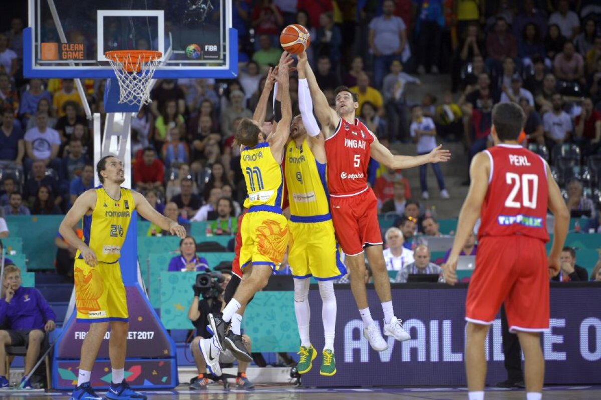 GALERIE FOTO România pierde "confruntarea adevărului" cu Ungaria şi termină pe ultimul loc grupa C a Europeanului de Baschet