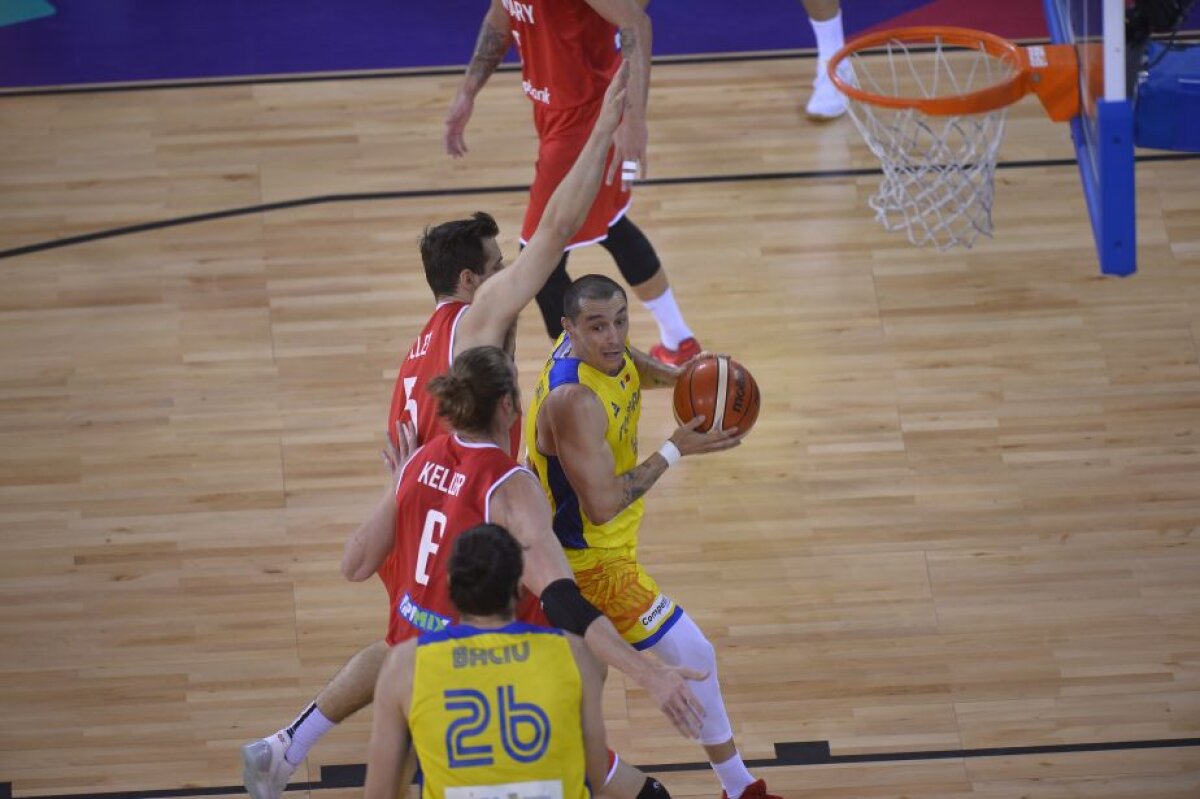 GALERIE FOTO România pierde "confruntarea adevărului" cu Ungaria şi termină pe ultimul loc grupa C a Europeanului de Baschet