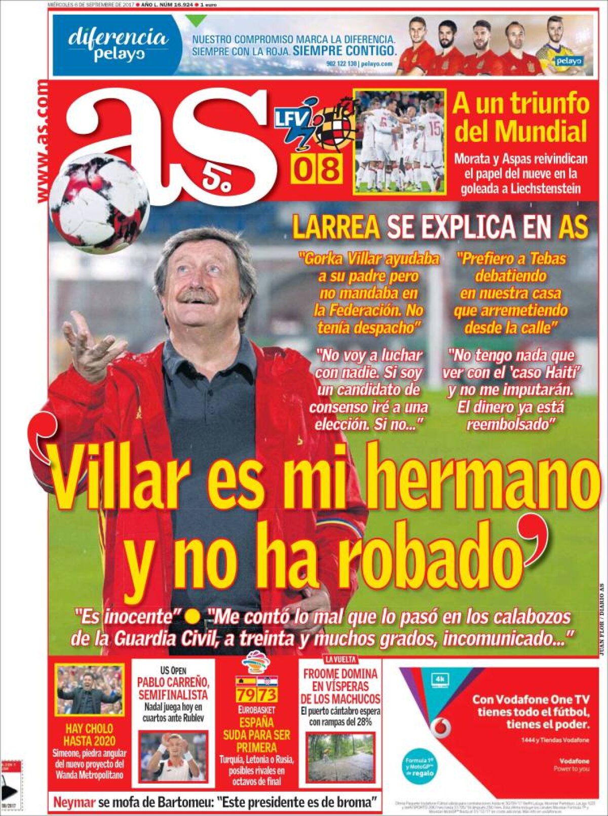 Ce scriu azi ziarele de sport din lume (6 septembrie 2017)