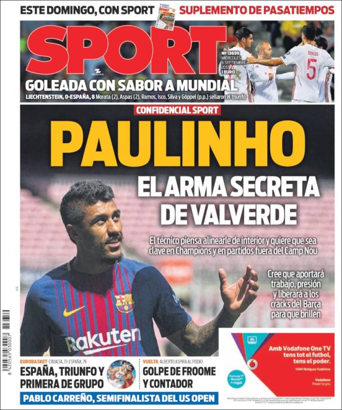 Ce scriu azi ziarele de sport din lume (6 septembrie 2017)