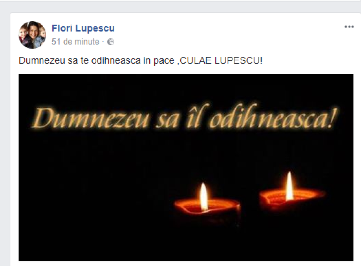 S-a mai stins o legendă! A murit gloria Rapidului, Culae Lupescu!