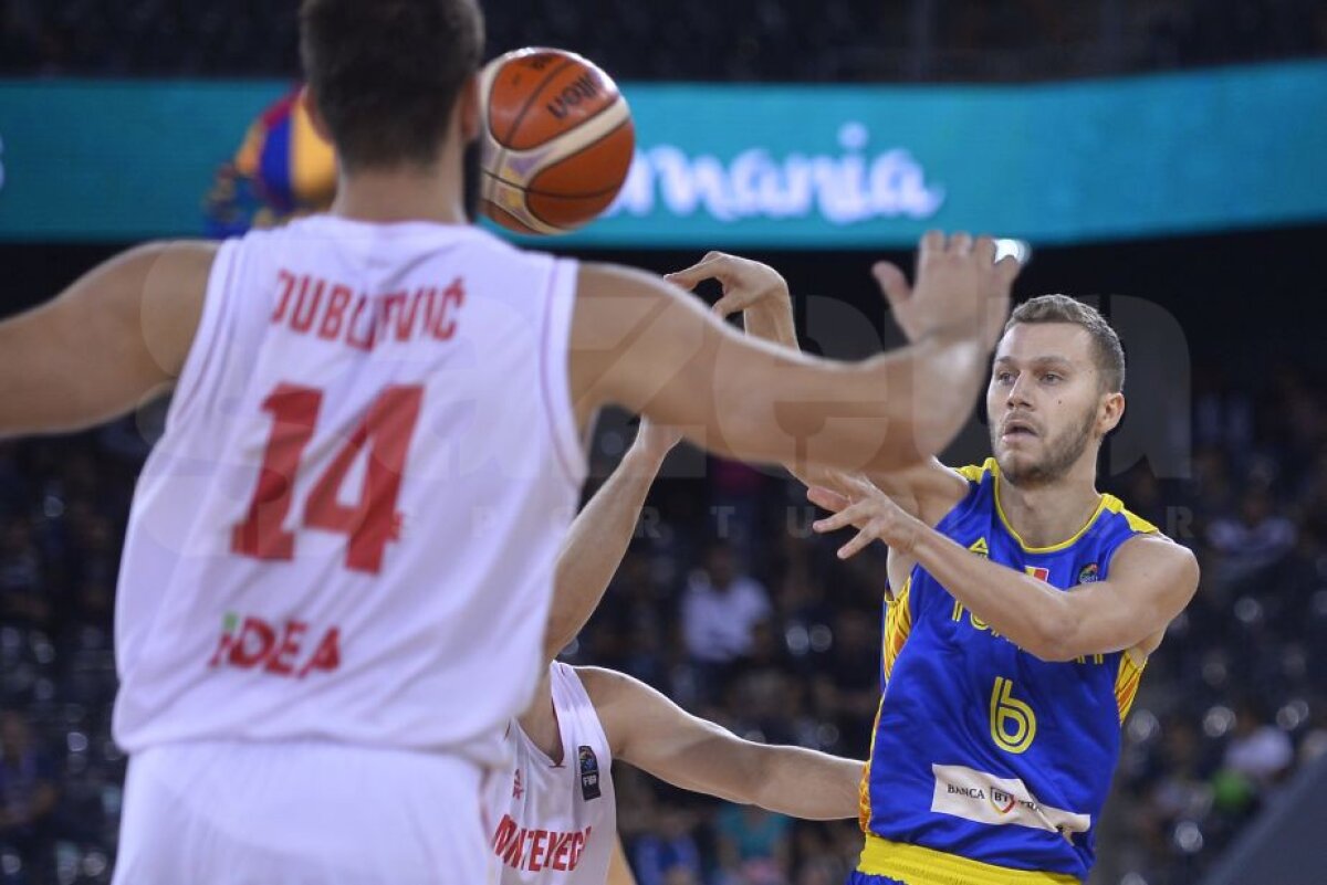 GALERIE FOTO Final în România - Muntenegru, 69-86: perfomanță ISTORICĂ reușită de un jucător român! » Nimeni nu mai reușise asta din 1993