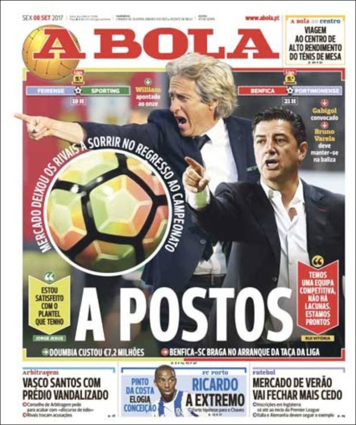 Ce scriu azi ziarele de sport din lume (8 septembrie 2017)