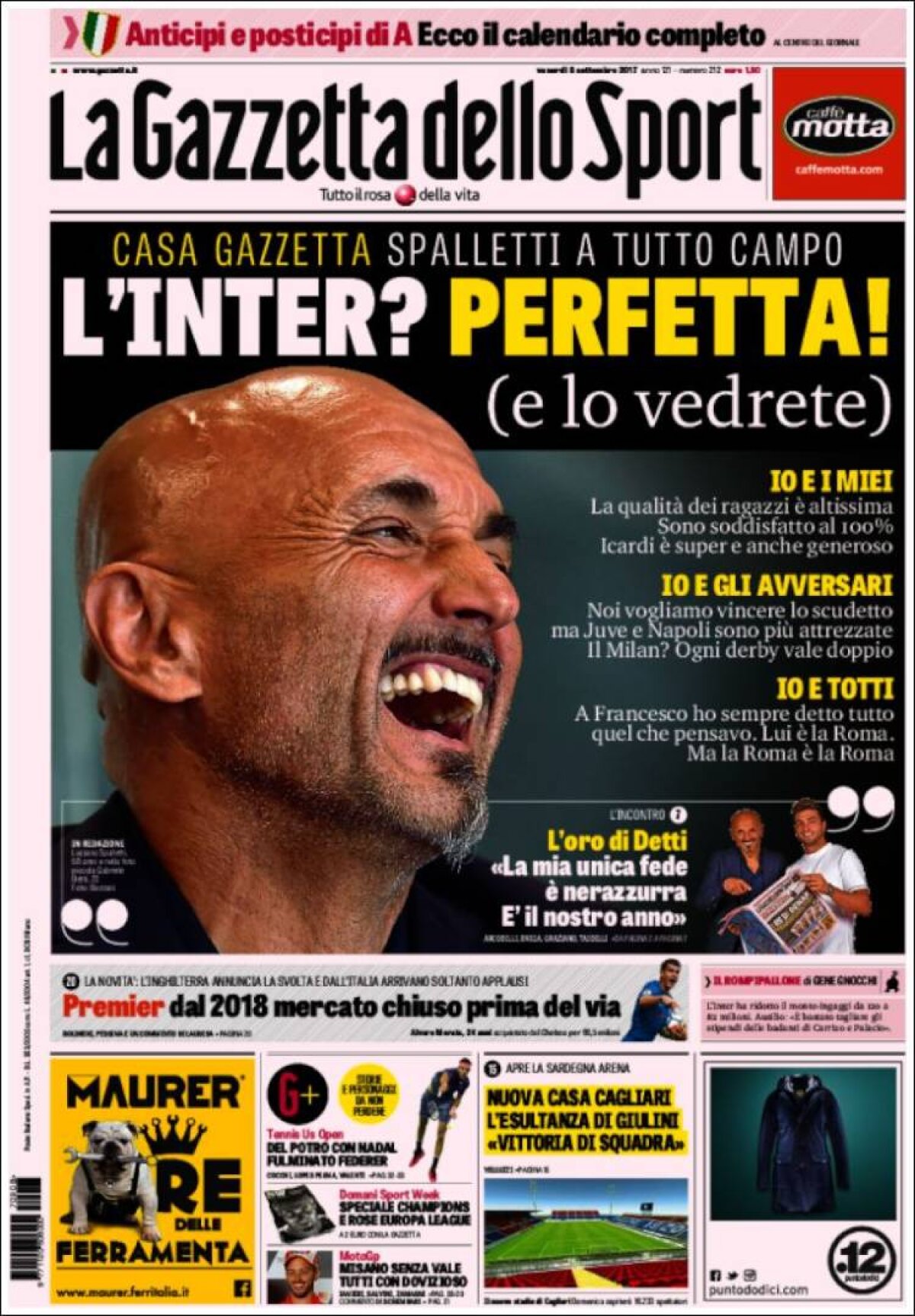 Ce scriu azi ziarele de sport din lume (8 septembrie 2017)