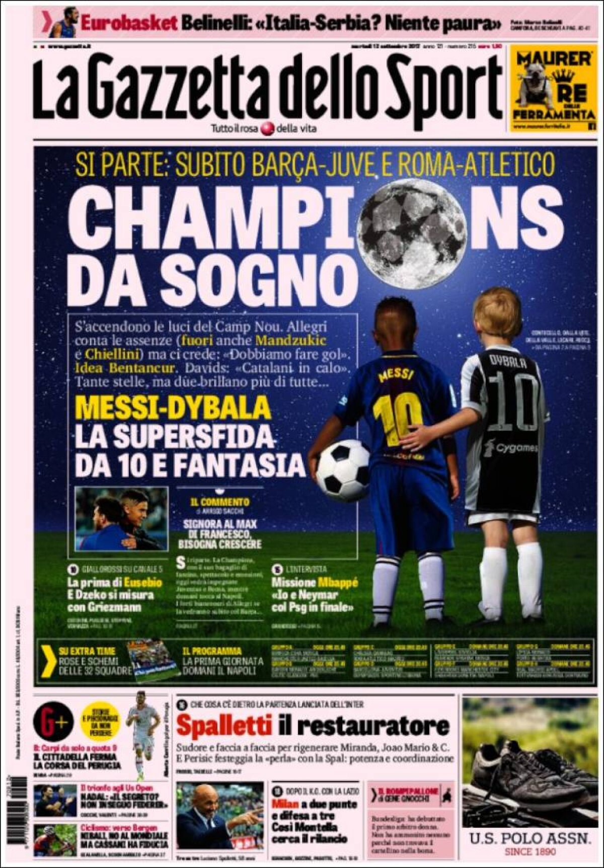 Ce scriu azi ziarele de sport din lume (12 septembrie 2017)