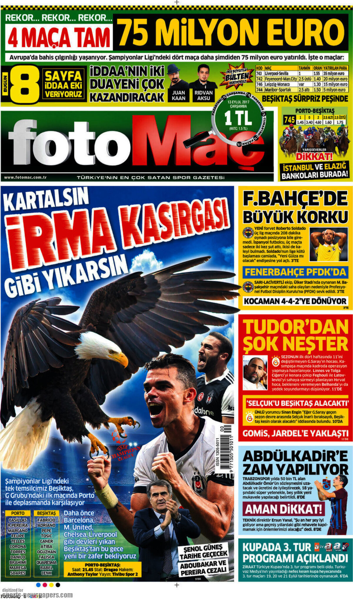 Ce scriu azi ziarele de sport din lume (13 septembrie 2017)