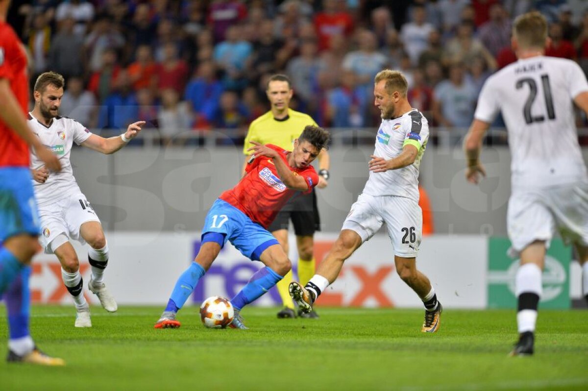FOTO + VIDEO Victorie-shaorma cu de toate » Succes la scor de neprezentare pentru FCSB cu Viktoria Plzen, într-o seară în care Budescu și Alibec au fost sclipitori