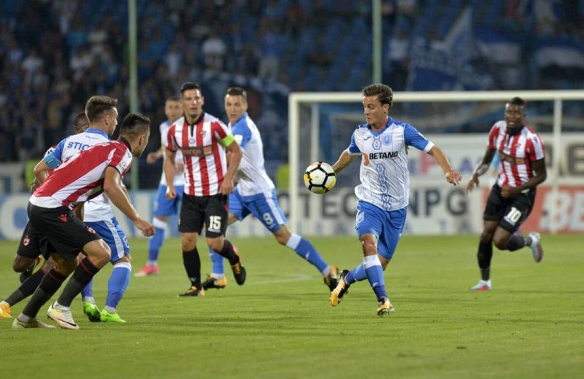 FOTO + VIDEO Dinamo scapă incredibil victoria cu CSU Craiova, deși a condus cu 2-0 la Severin