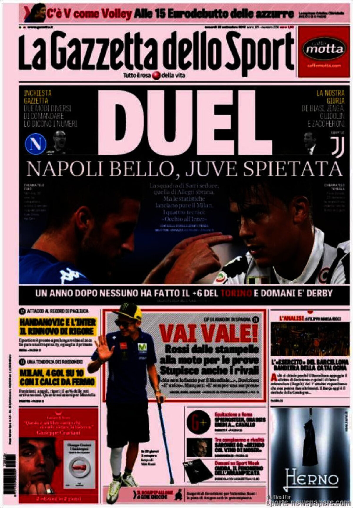 Ce scriu azi ziarele de sport din lume (22 septembrie 2017)