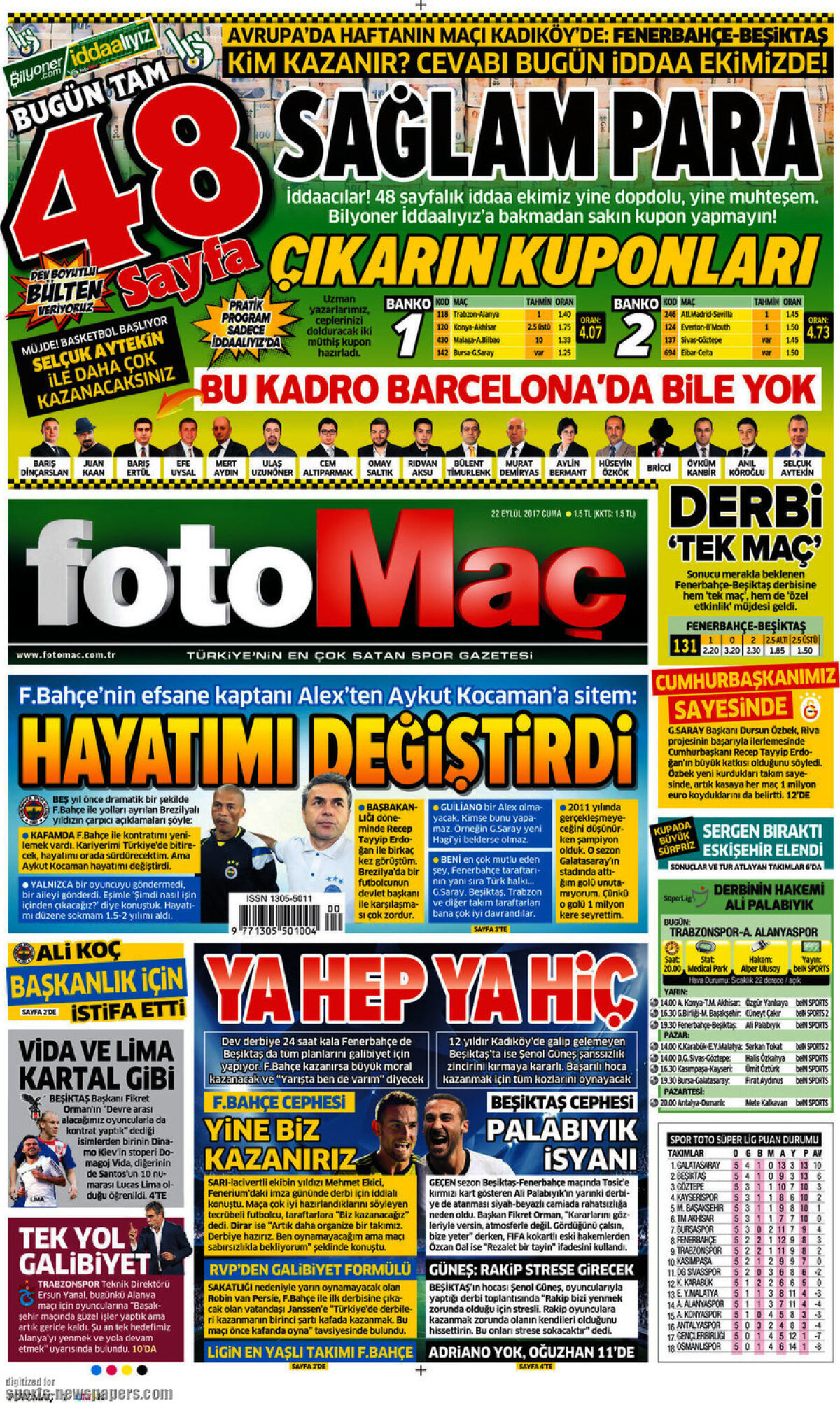 Ce scriu azi ziarele de sport din lume (22 septembrie 2017)