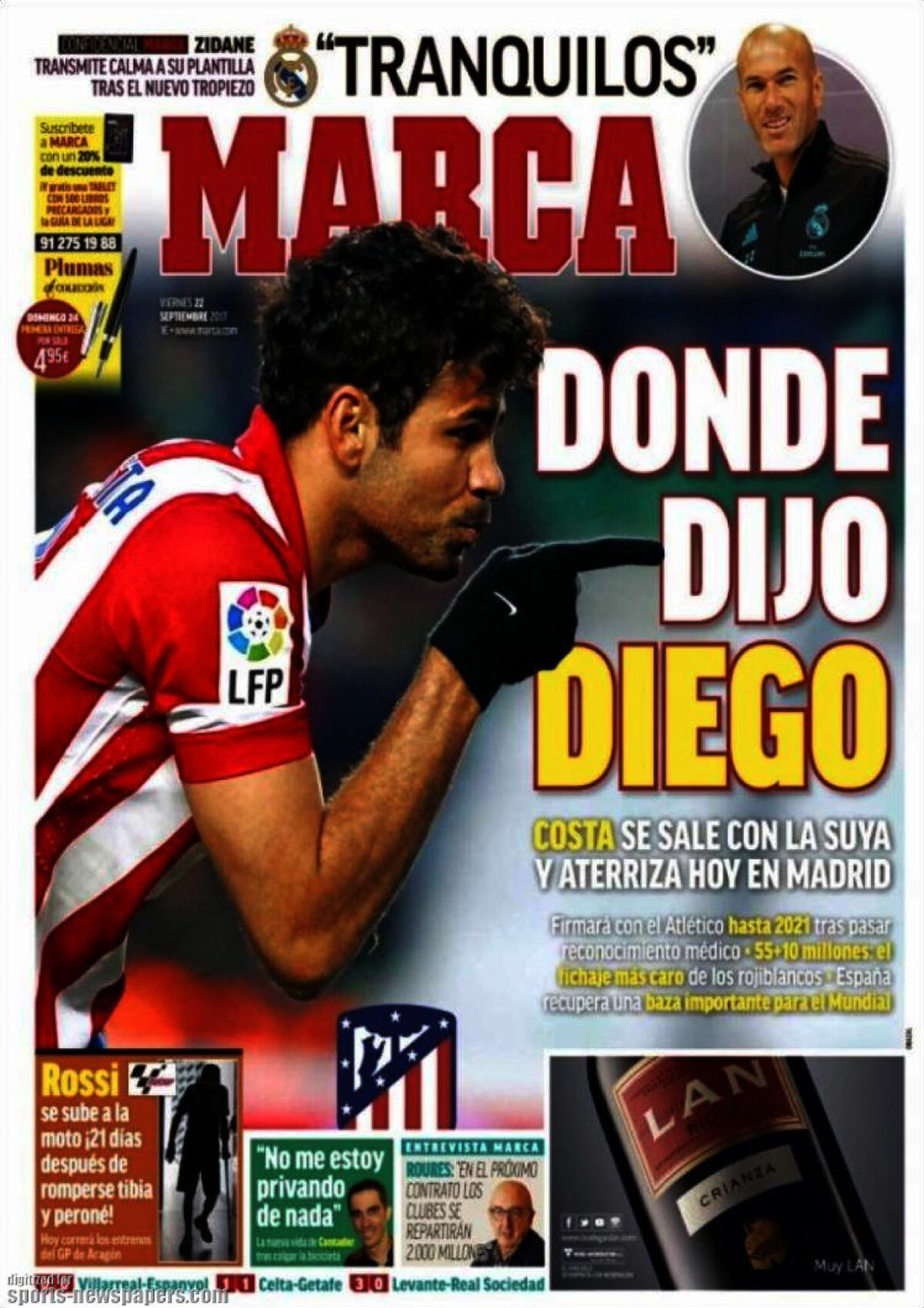 Ce scriu azi ziarele de sport din lume (22 septembrie 2017)