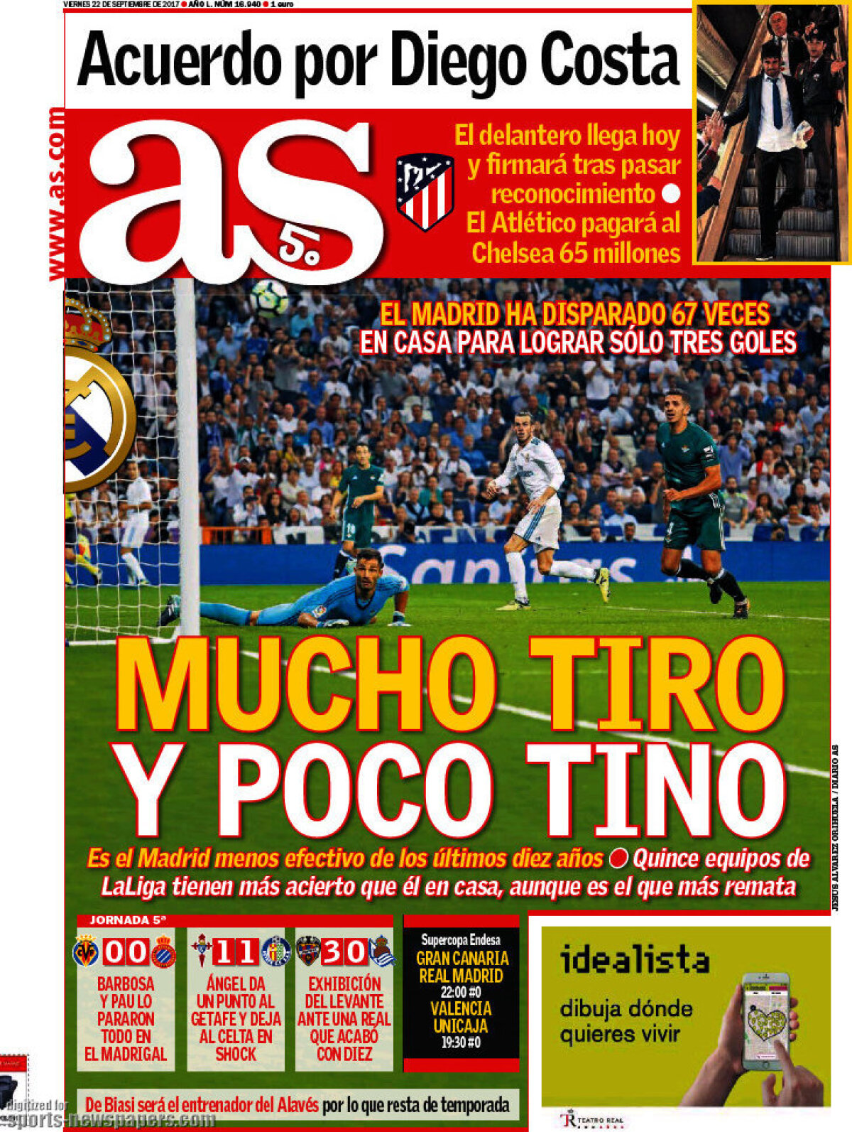 Ce scriu azi ziarele de sport din lume (22 septembrie 2017)