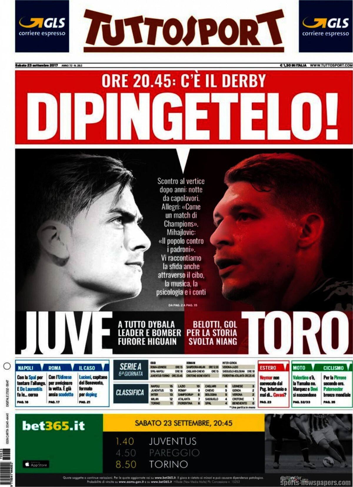 Ce scriu azi ziarele de sport din lume (23 septembrie 2017)