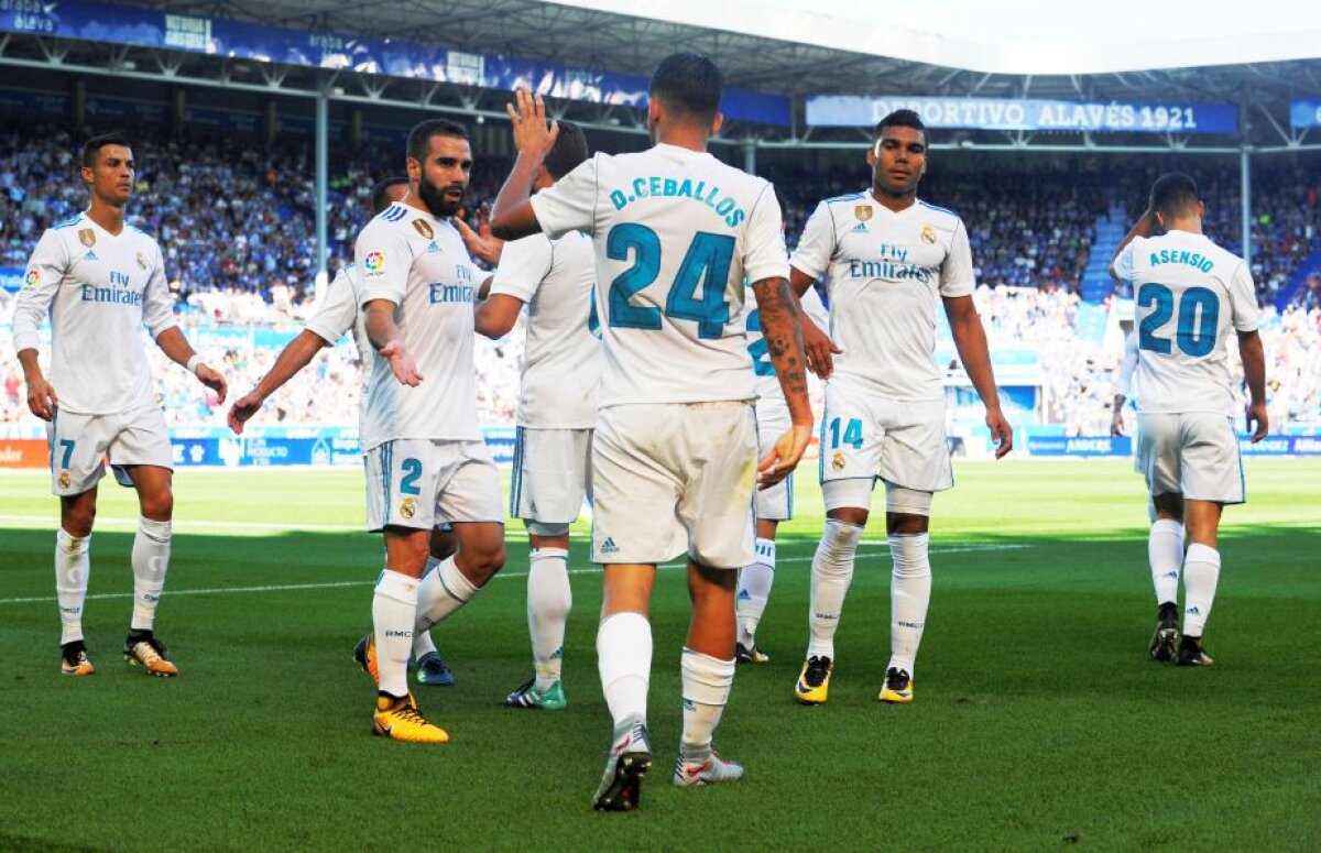 FOTO + VIDEO » Victorie cu emoții pentru Real Madrid, 2-1 cu Alaves » Ceballos, noul erou al lui Zidane