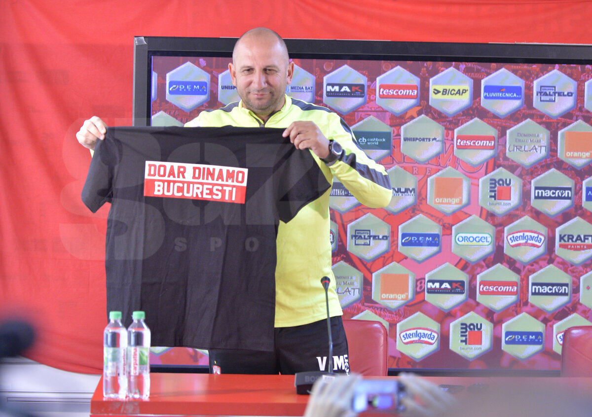 VIDEO + FOTO Vasile Miriuță, emoționat la prima conferință la Dinamo: "Doar când mi s-au născut băiatul și fetița m-am bucurat atât de mult" » Cadoul pe care i l-au făcut fanii