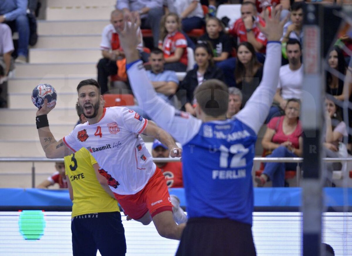 FOTO A doua înfrângere pentru Dinamo în grupele Ligii Campionilor la handbal masculin » "Câinii" au pierdut la limită cu slovenii de la Gorenje Velenje