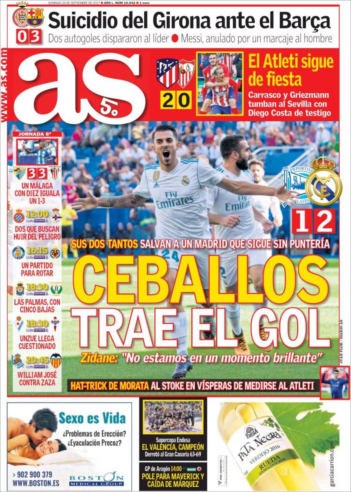 Ce scriu azi ziarele de sport din lume (24 septembrie 2017)