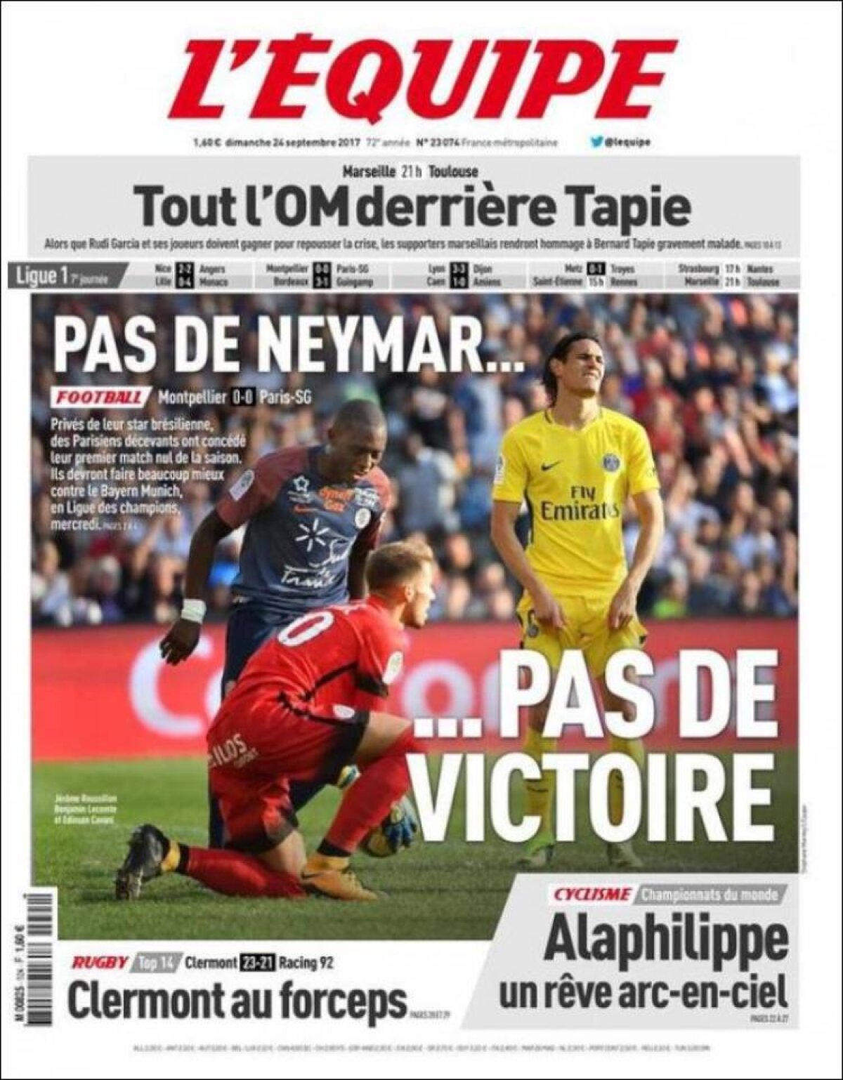 Ce scriu azi ziarele de sport din lume (24 septembrie 2017)