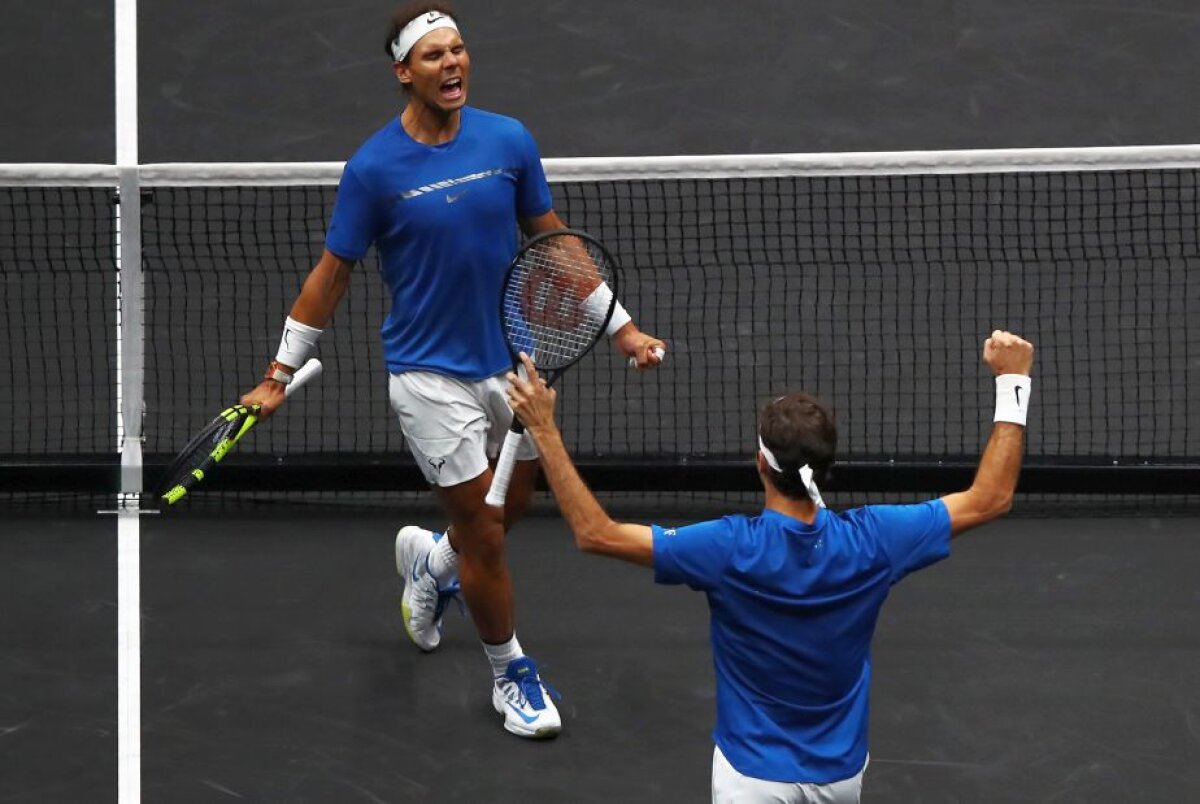 VIDEO + FOTO Spectacol total la Laver Cup » Federer și Nadal au făcut pentru prima dată pereche la dublu