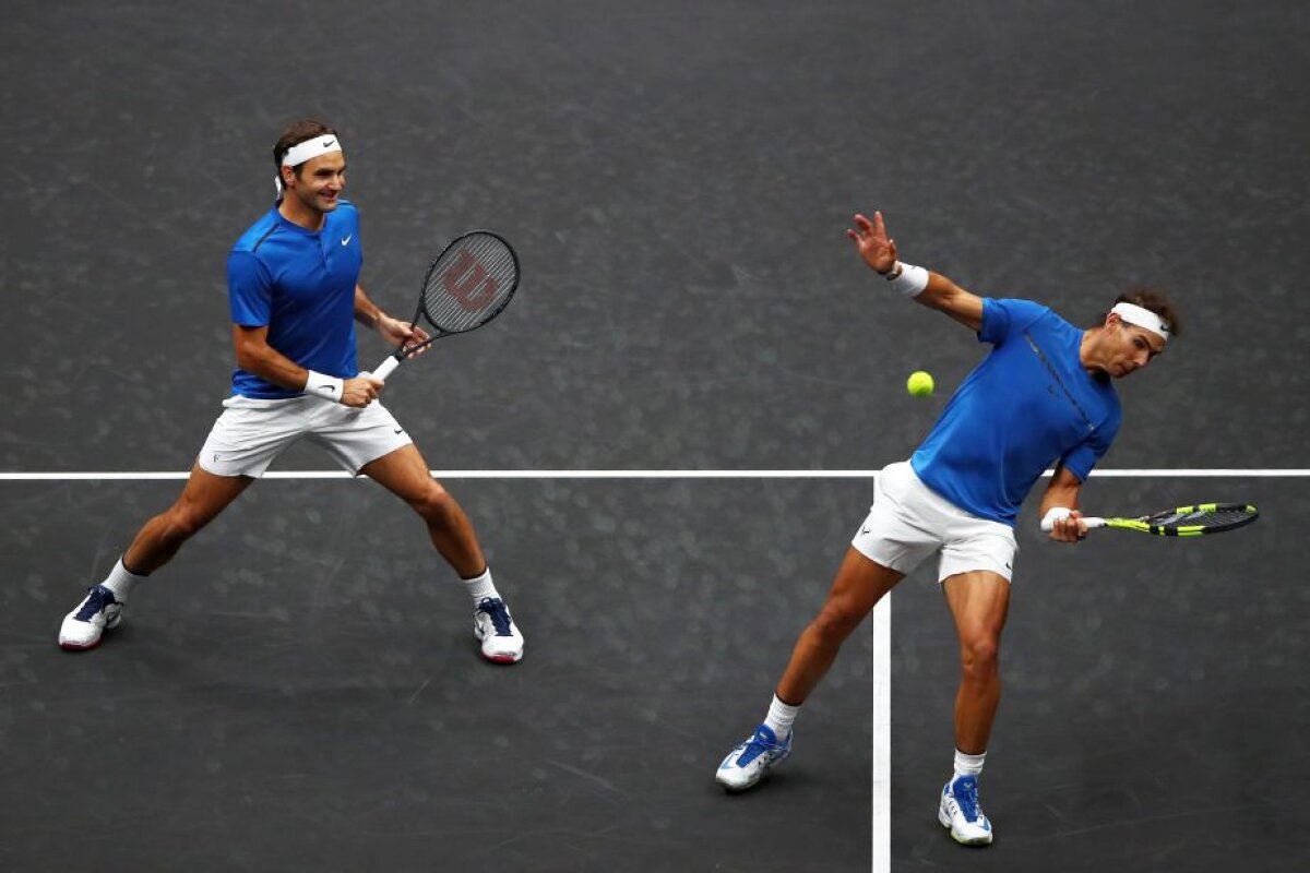 VIDEO + FOTO Spectacol total la Laver Cup » Federer și Nadal au făcut pentru prima dată pereche la dublu