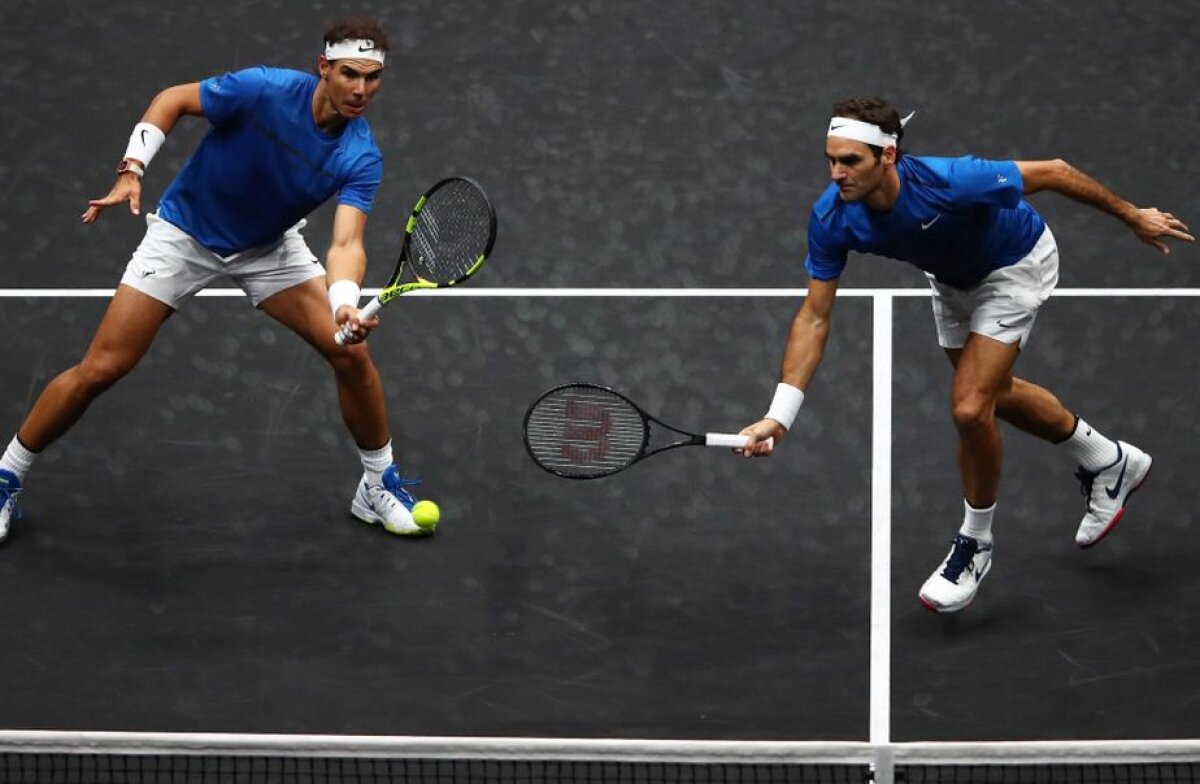 VIDEO + FOTO Spectacol total la Laver Cup » Federer și Nadal au făcut pentru prima dată pereche la dublu