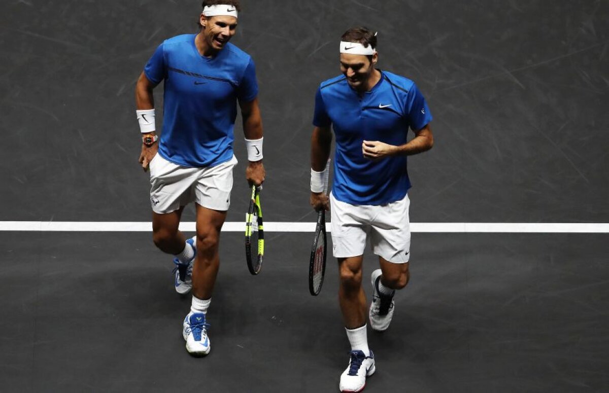 VIDEO + FOTO Spectacol total la Laver Cup » Federer și Nadal au făcut pentru prima dată pereche la dublu