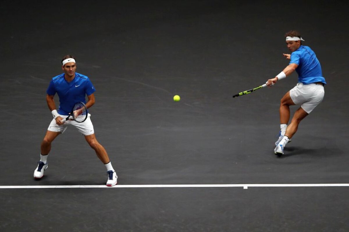 VIDEO + FOTO Spectacol total la Laver Cup » Federer și Nadal au făcut pentru prima dată pereche la dublu