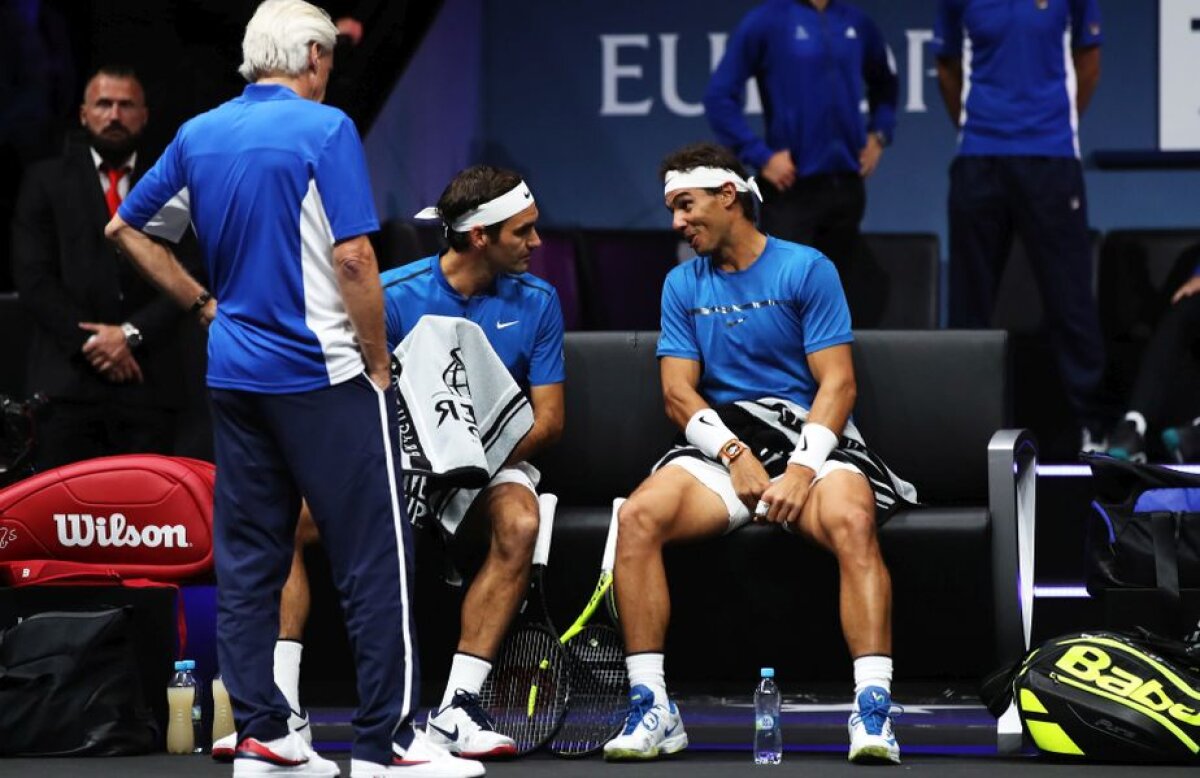 VIDEO + FOTO Spectacol total la Laver Cup » Federer și Nadal au făcut pentru prima dată pereche la dublu