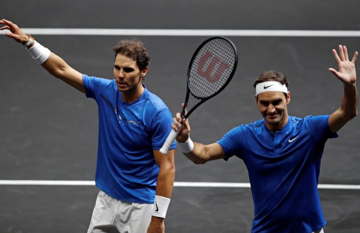 VIDEO + FOTO Spectacol total la Laver Cup » Federer și Nadal au făcut pentru prima dată pereche la dublu