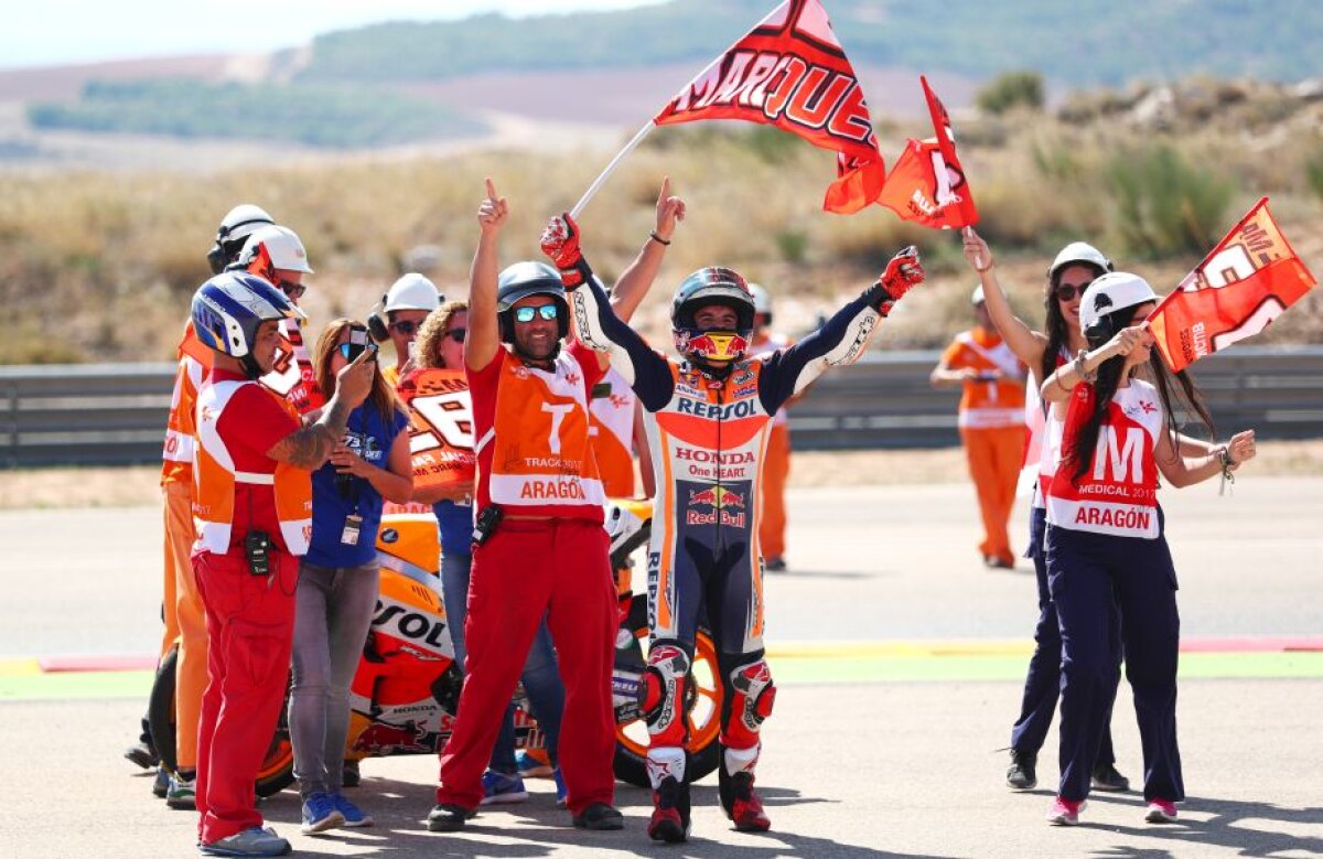 GALERIE FOTO » MotoGP » Victorie importantă a lui Marc Marquez, în Aragon, și cursă de excepție pentru Valentino Rossi, la 24 de zile după operație