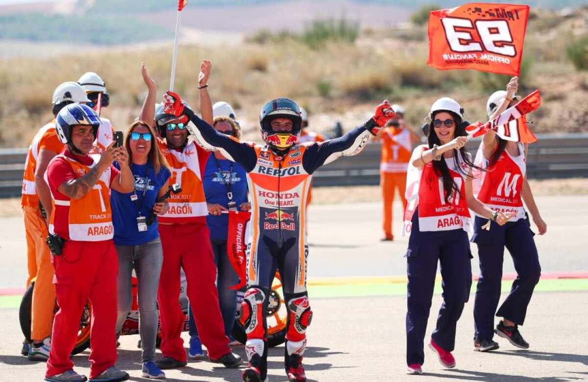 GALERIE FOTO » MotoGP » Victorie importantă a lui Marc Marquez, în Aragon, și cursă de excepție pentru Valentino Rossi, la 24 de zile după operație