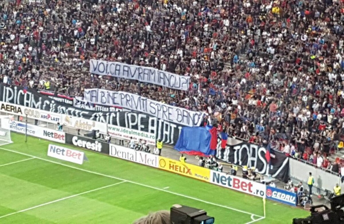 FOTO+VIDEO Contraatac agresiv al fanilor steliști » Au știut coregrafia "câinilor"! Cum a aratăt duelul peluzelor la Derby