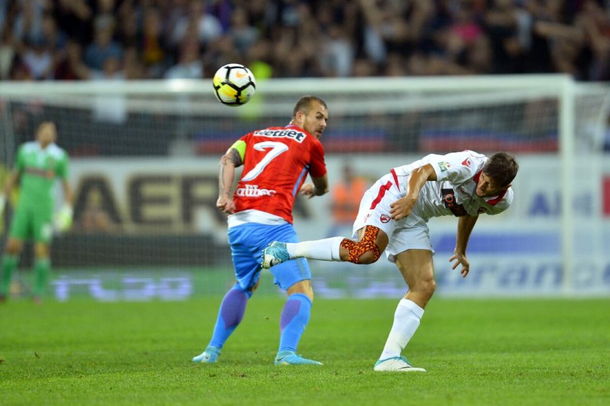 FOTO + VIDEO FCSB câștigă la limită derby-ul cu Dinamo, 1-0, și se apropie la un punct de CFR 