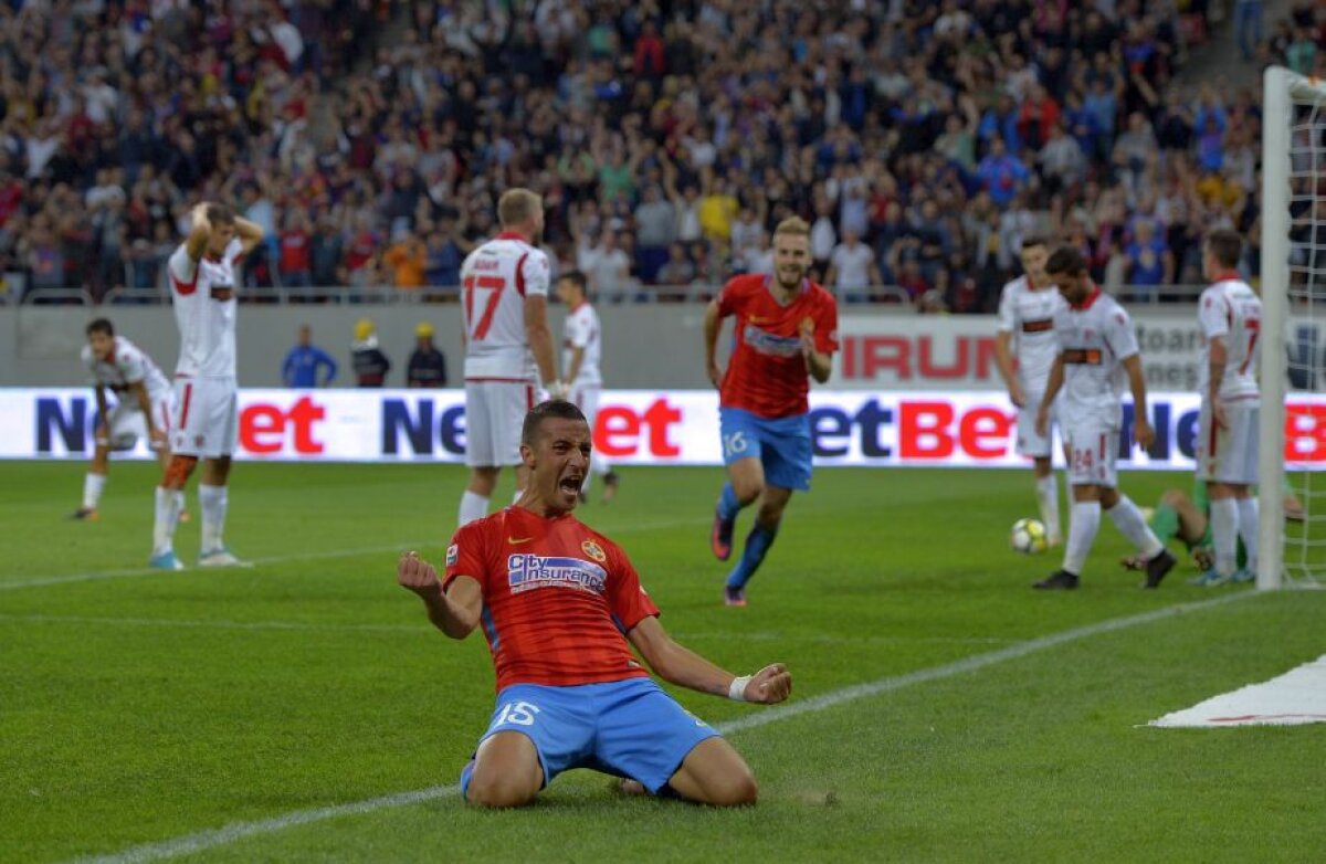 FOTO + VIDEO FCSB câștigă la limită derby-ul cu Dinamo, 1-0, și se apropie la un punct de CFR 