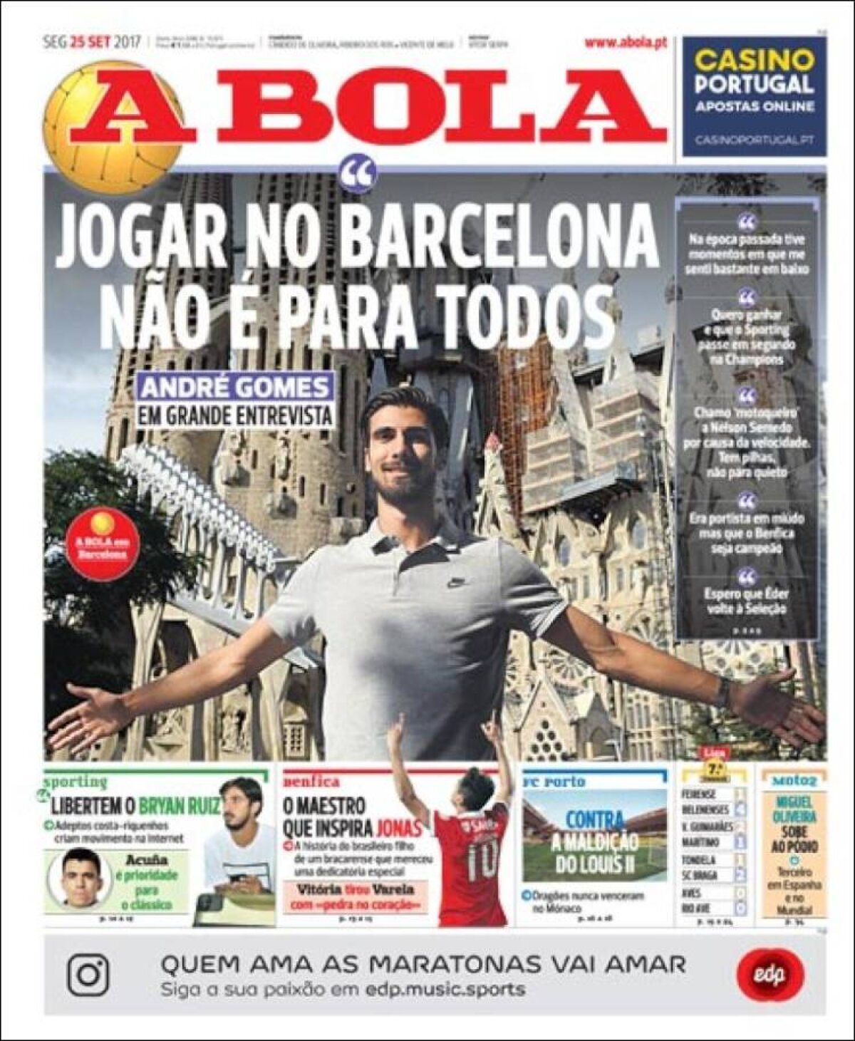 Ce scriu azi ziarele de sport din lume (25 septembrie 2017)