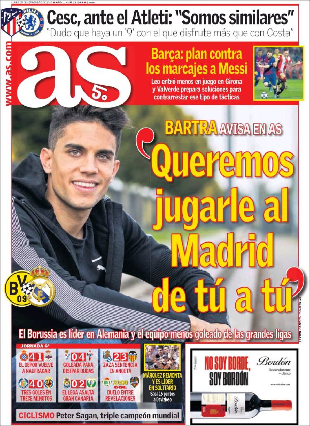 Ce scriu azi ziarele de sport din lume (25 septembrie 2017)