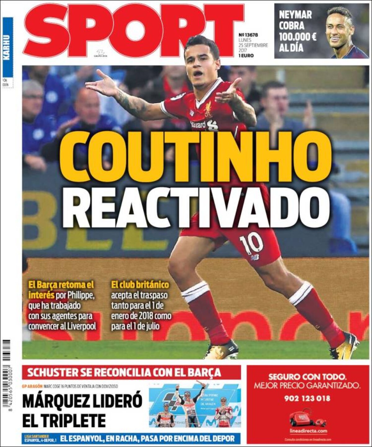 Ce scriu azi ziarele de sport din lume (25 septembrie 2017)