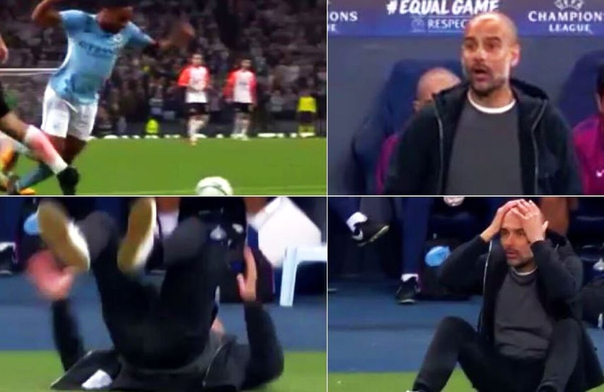 VIDEO Show cu Guardiola la City - Șahtior » S-a tăvălit pe jos și s-a luat cu mâinile de cap!