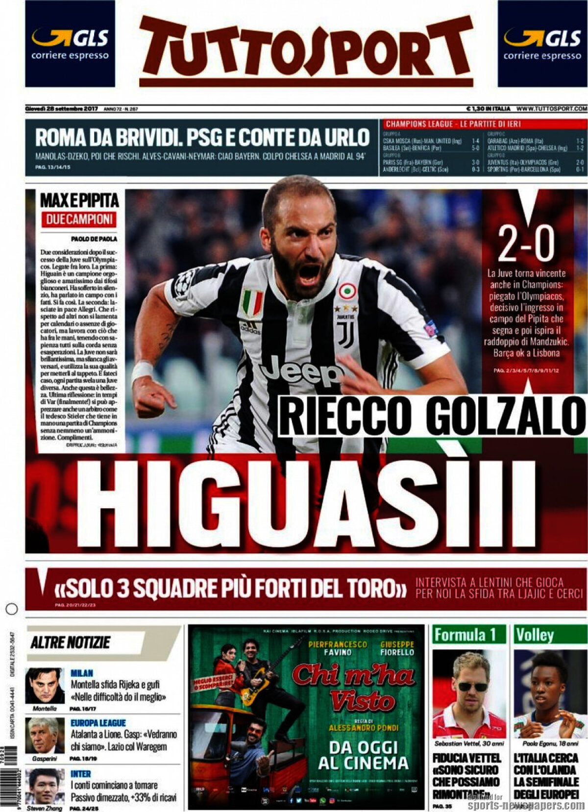 Ce scriu azi ziarele de sport din lume (28 septembrie 2017)