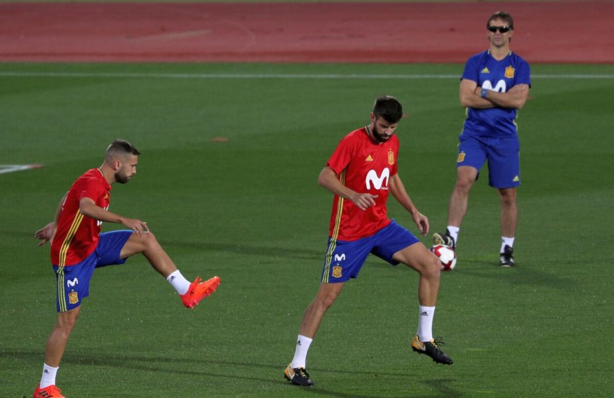 GALERIE FOTO Scandal la antrenamentul naționalei Spaniei » Pique, atacat dur: "Nenorocitule, nu mai veni la națională!"